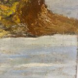 Old painting, Breton landscape XX century