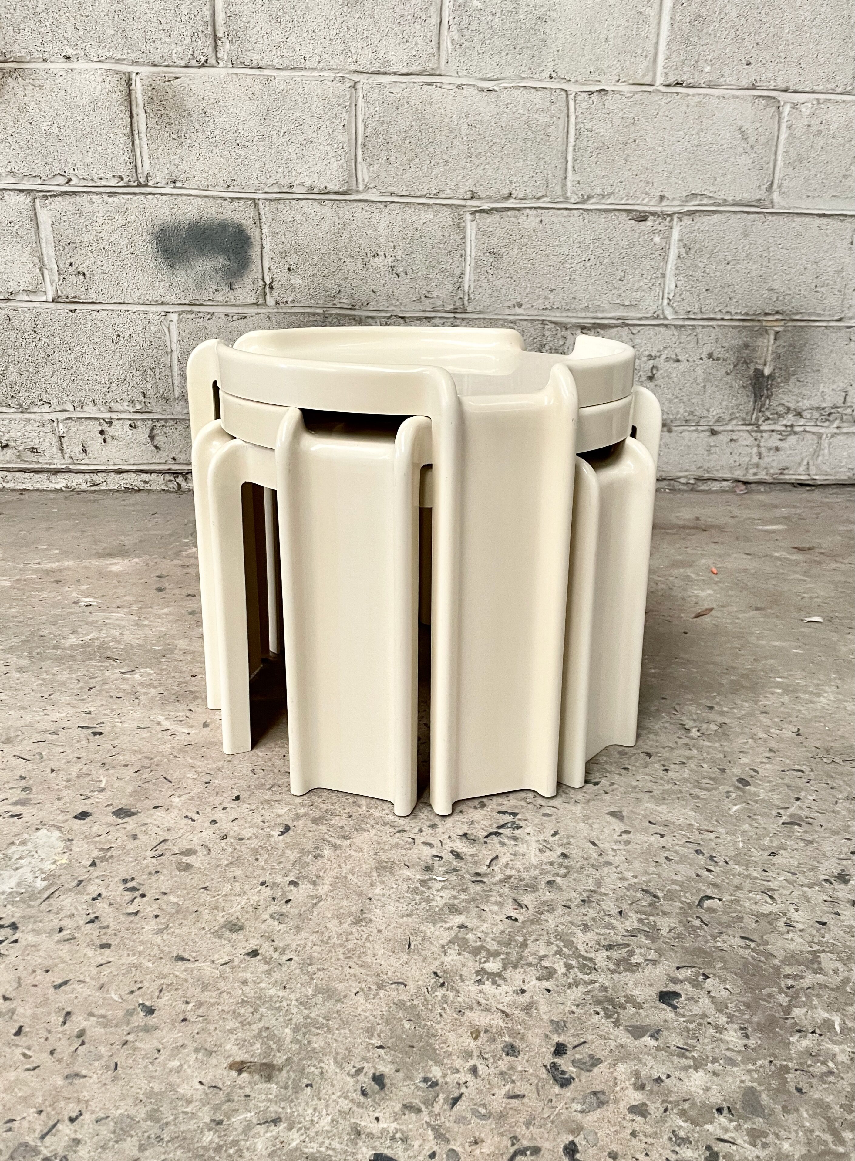 Nesting tables by Giotto Stoppino for Kartell, 1960s