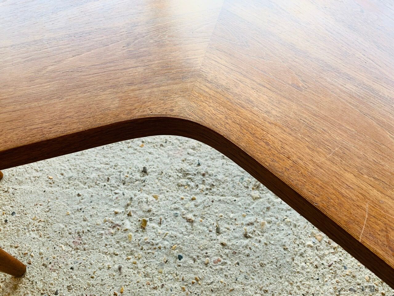 Vintage Scandinavian boomerang coffee table with folding extensions by Samcom, 1960