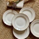 Lot of 10 hollow plates Mill of The Wolves semi-porcelain