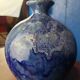 Vase bleu grès flamme vers 1960