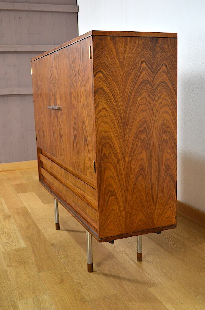 Scandinavian design furniture in rosewood from Rio Alfred Hendrickx 1960