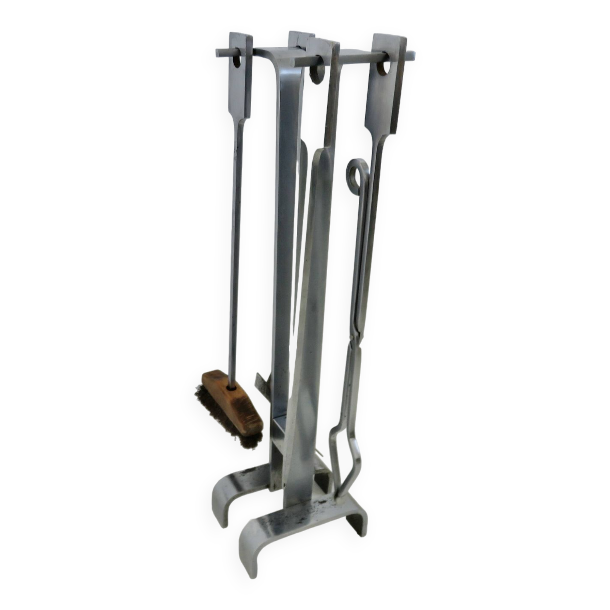 Fireplace set "Jean Paul Créations" signed, 1970