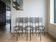 Lot de 5 chaises de jardin style industriel en métal noir