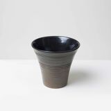 Ribbed ceramic vase, Czechoslovakia, 1960s