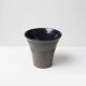 Ribbed ceramic vase, Czechoslovakia, 1960s