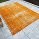 Tapis vintage orange surteint