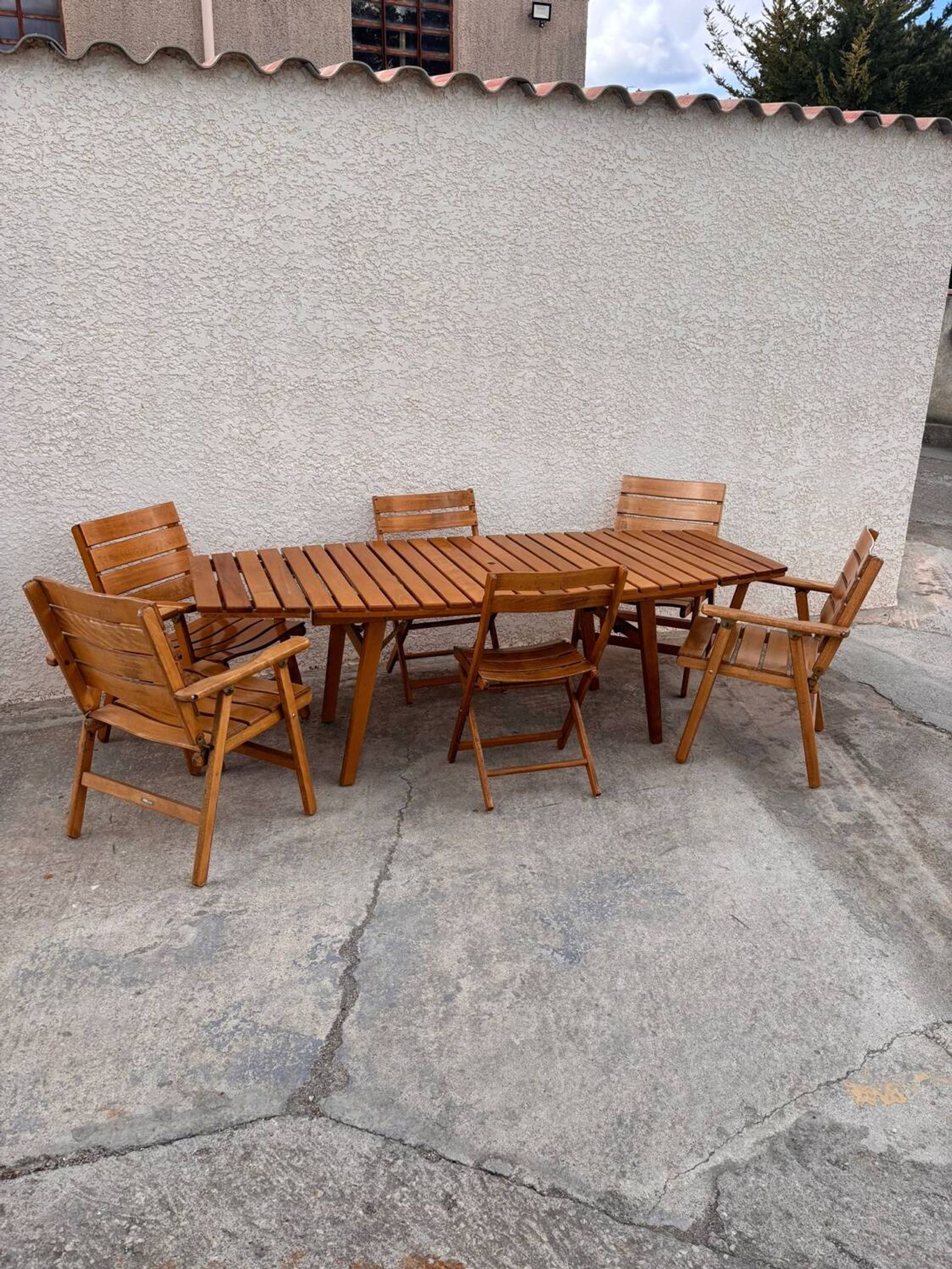 Salon de jardin sodibois en bois ( orme )