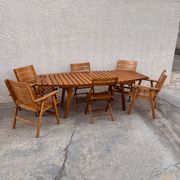 Salon de jardin sodibois en bois ( orme )