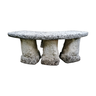 Reconstructed stone bench 1960s