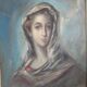 Portrait painting woman signed