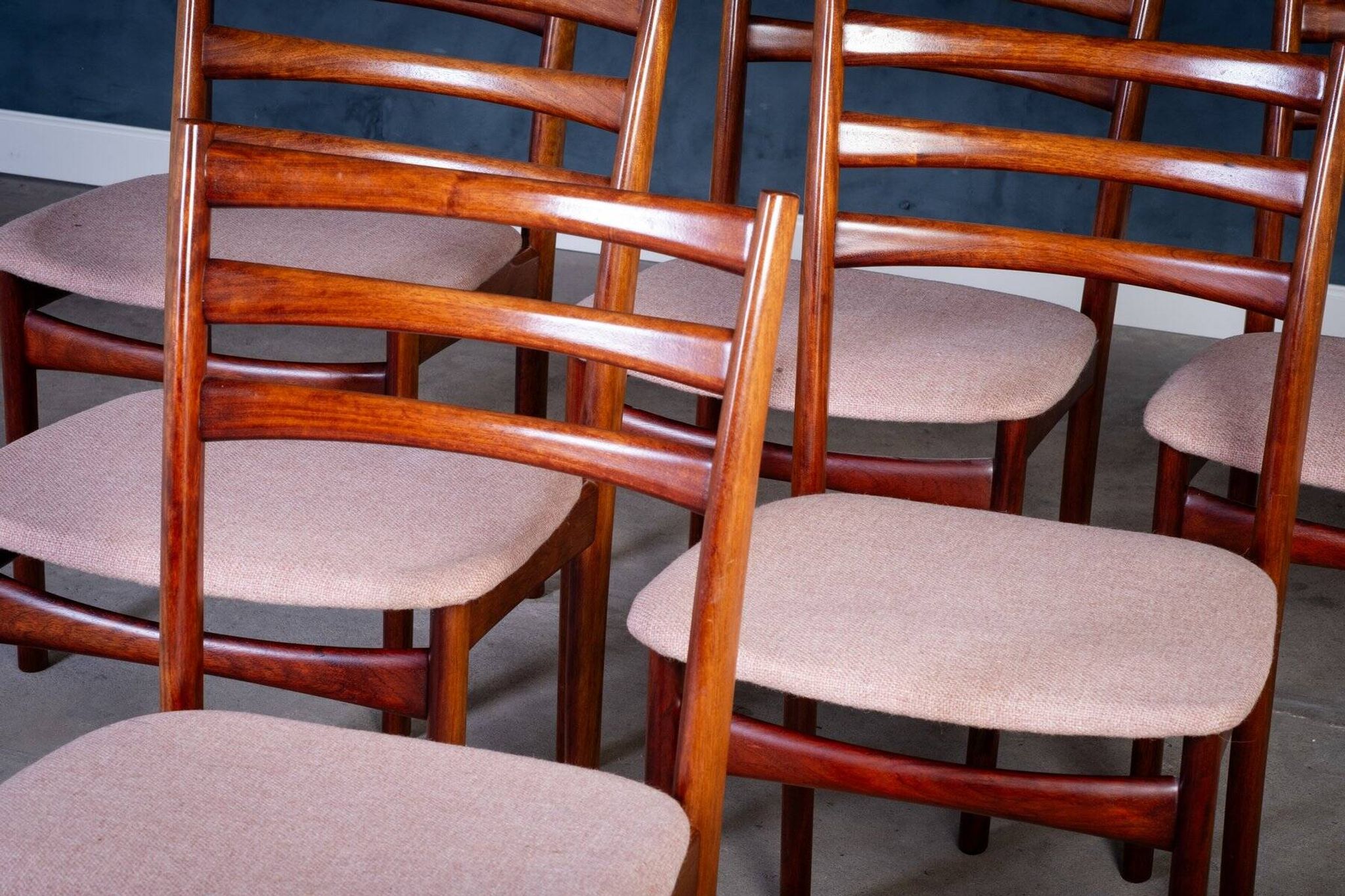 Vintage Mahogany Dining Chairs by Skovby Møbelfabrik, 1970s, Set of 6