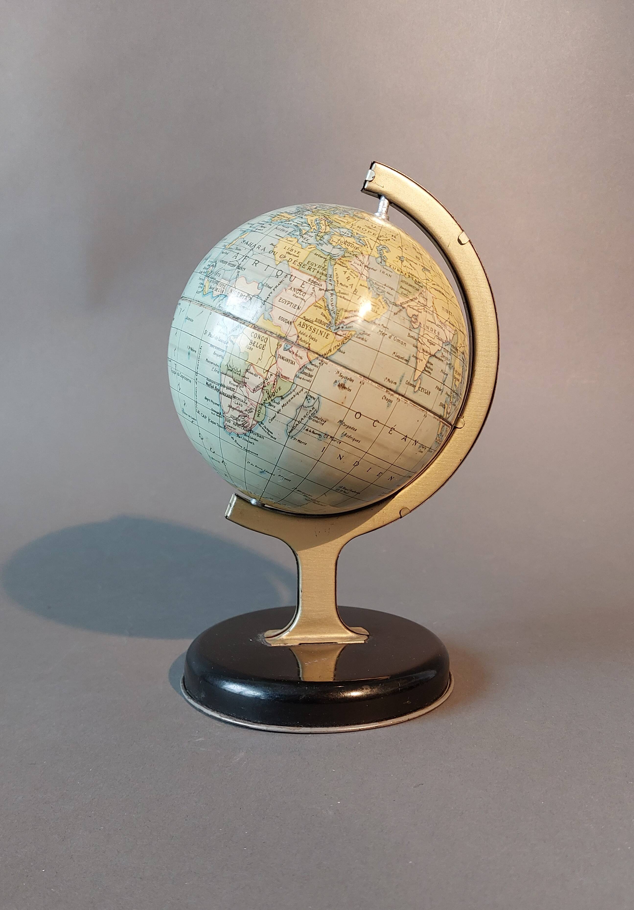Mappemonde Chad Valley 1950 Vintage.