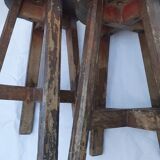 Pair of teak stools