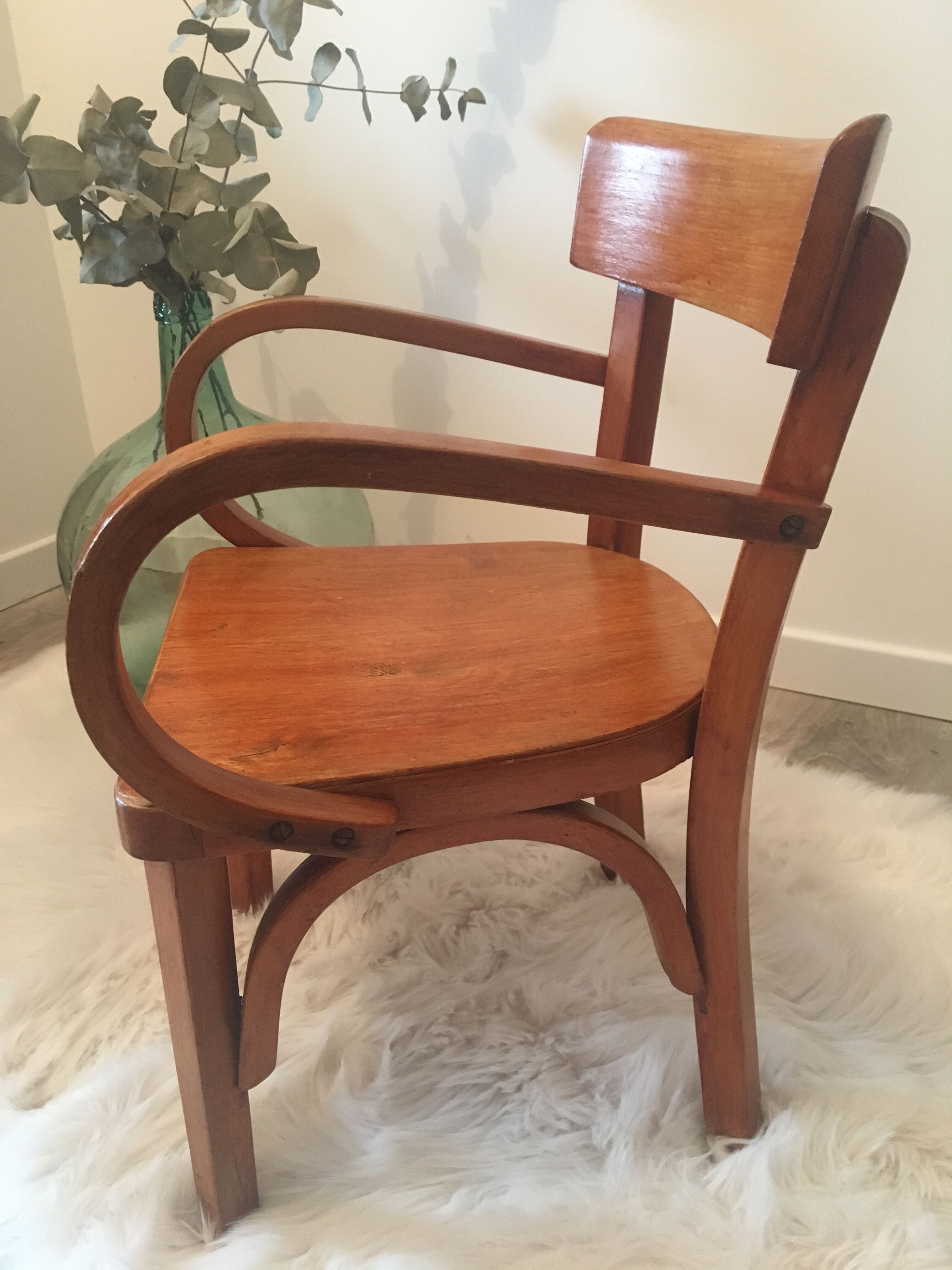 Chaise Baumann enfant avec accoudoirs