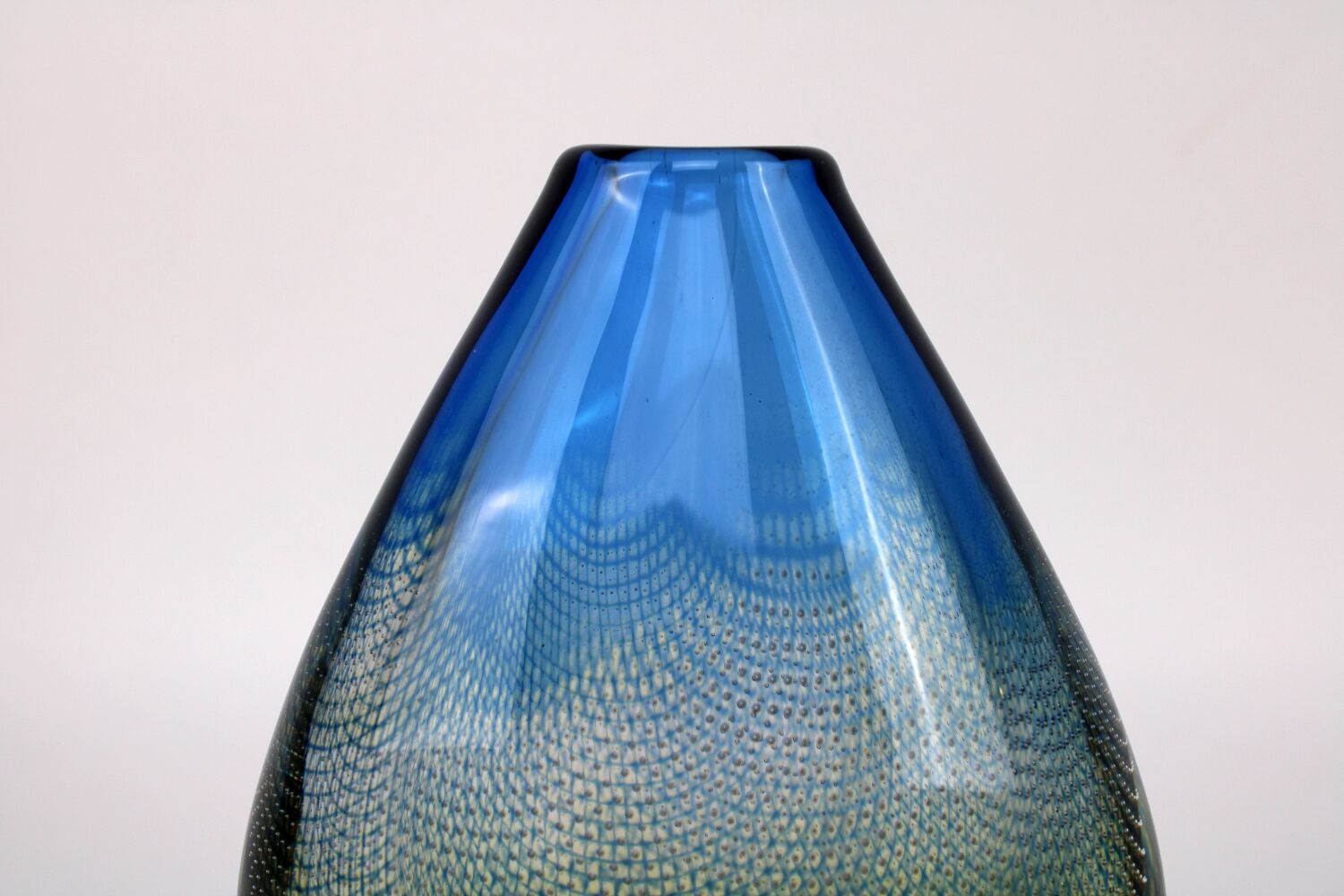 Glass vase Sven Palmquist Kraka made by Orrefors Sweden 1960s