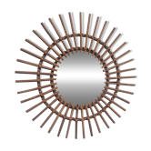 Rattan sun mirror from the 70s