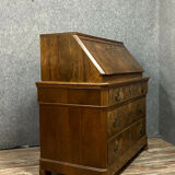 Commode scriban era Louis Philippe in walnut bramble around 1830