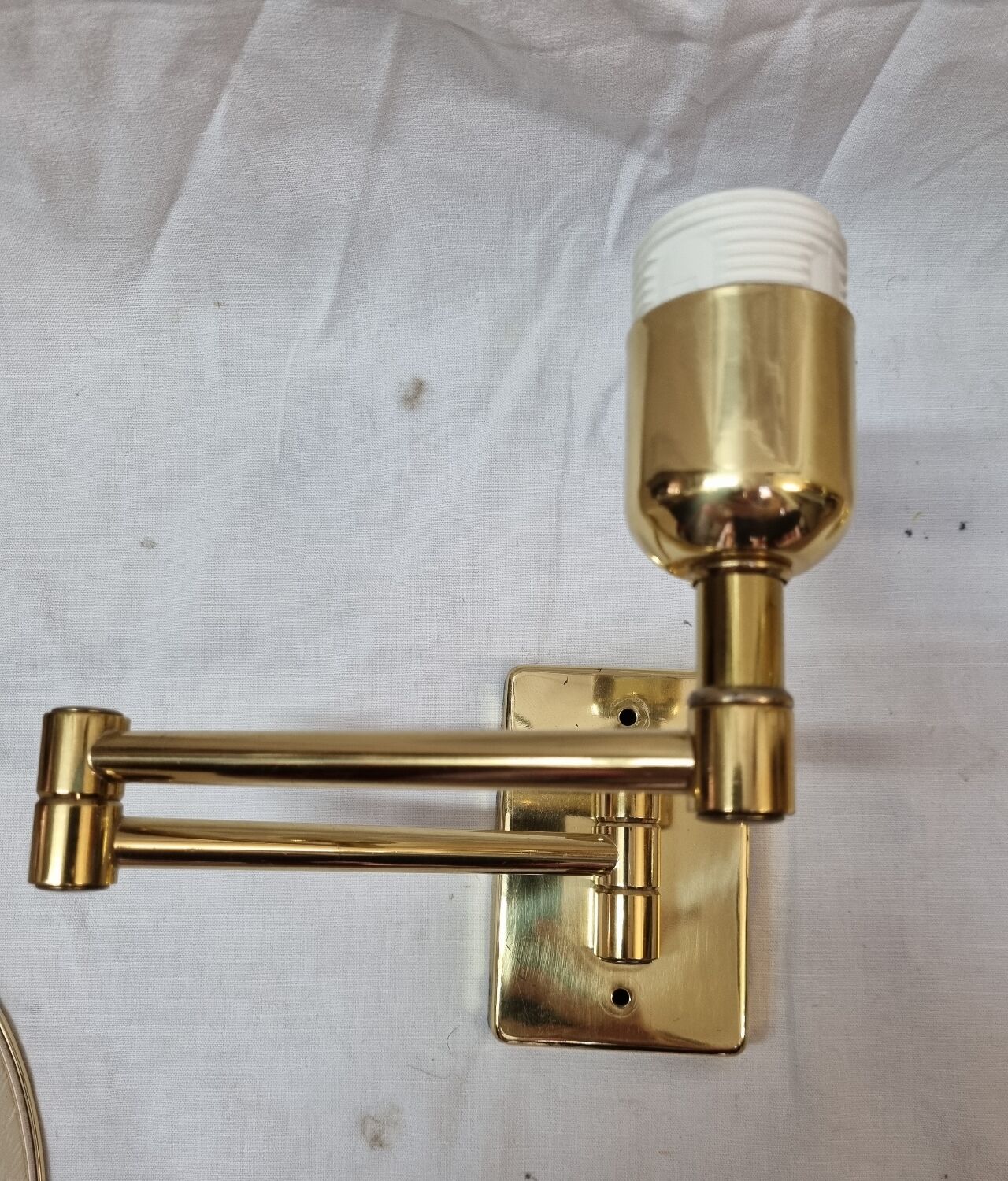 Gilded brass hinged sconces