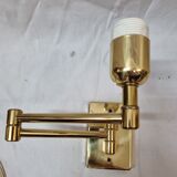 Gilded brass hinged sconces