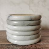 Ashtray and marble under glass