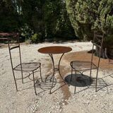 Salon de jardin en fer forgé