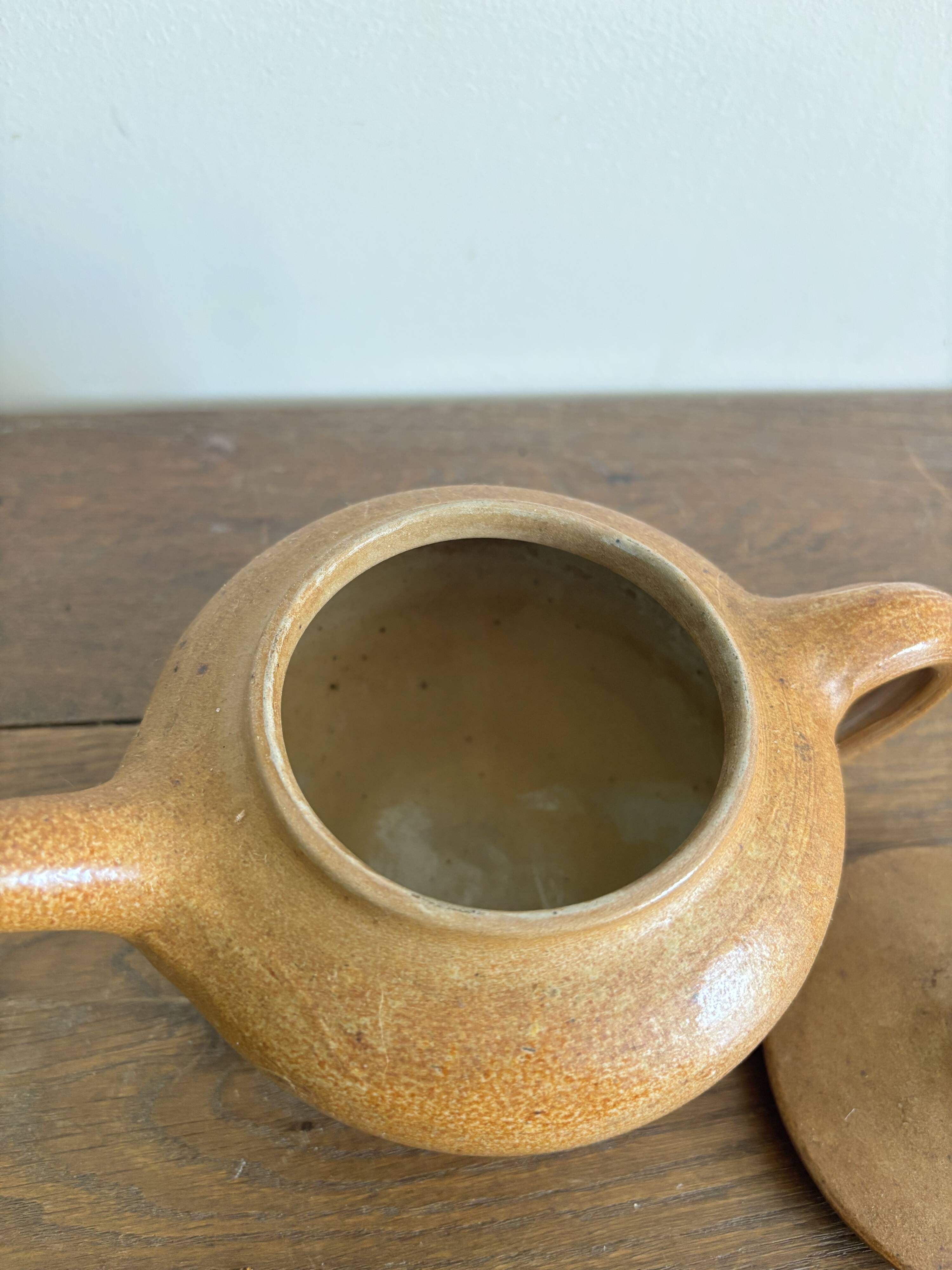Set of French artisanal stoneware ceramics – 1960s