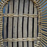 Basket or old wicker laundry basket