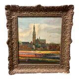 Painting dutch school, Bulb fields
