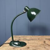 Dark green Bauhaus desk lamp