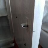 Art Deco bedside table top red marble