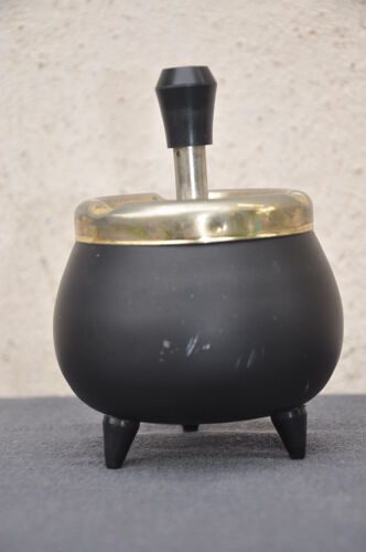 Vintage metal tripod ashtray