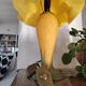 Yellow glass paste mushroom lamp, Art Nouveau style, V. Gifts