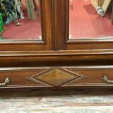 Renaissance hunting lodge bookcase in solid walnut