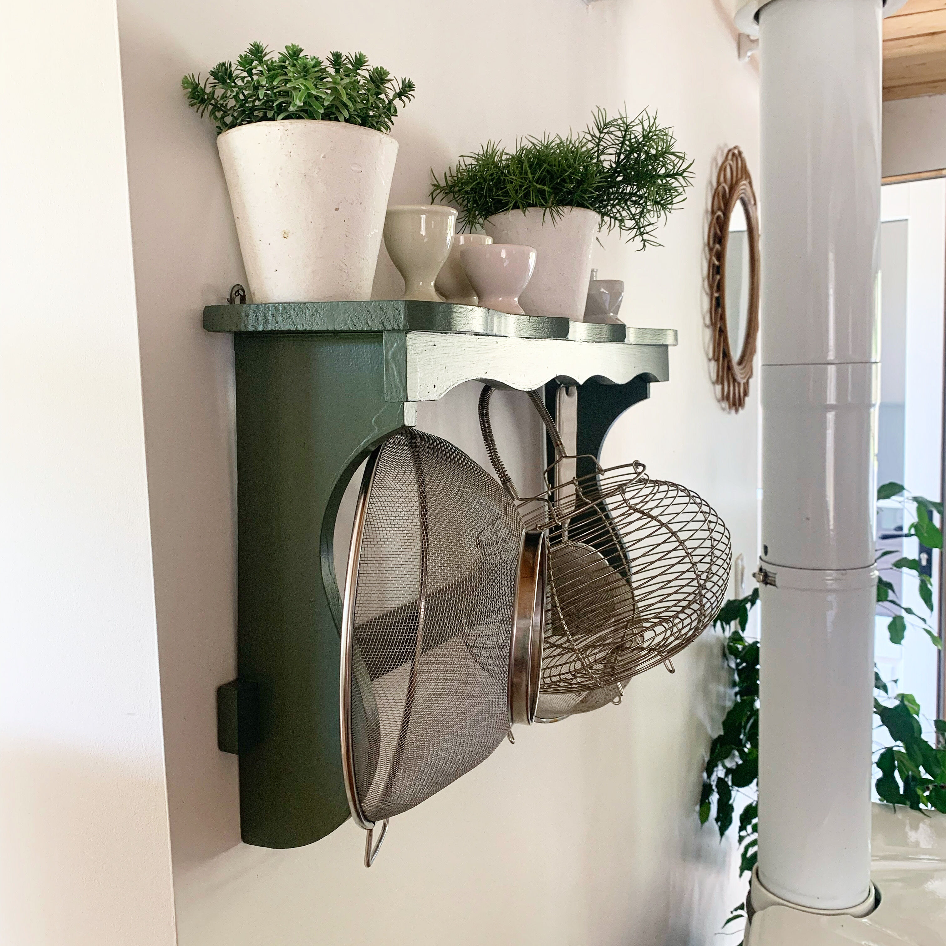Vintage kitchen shelf