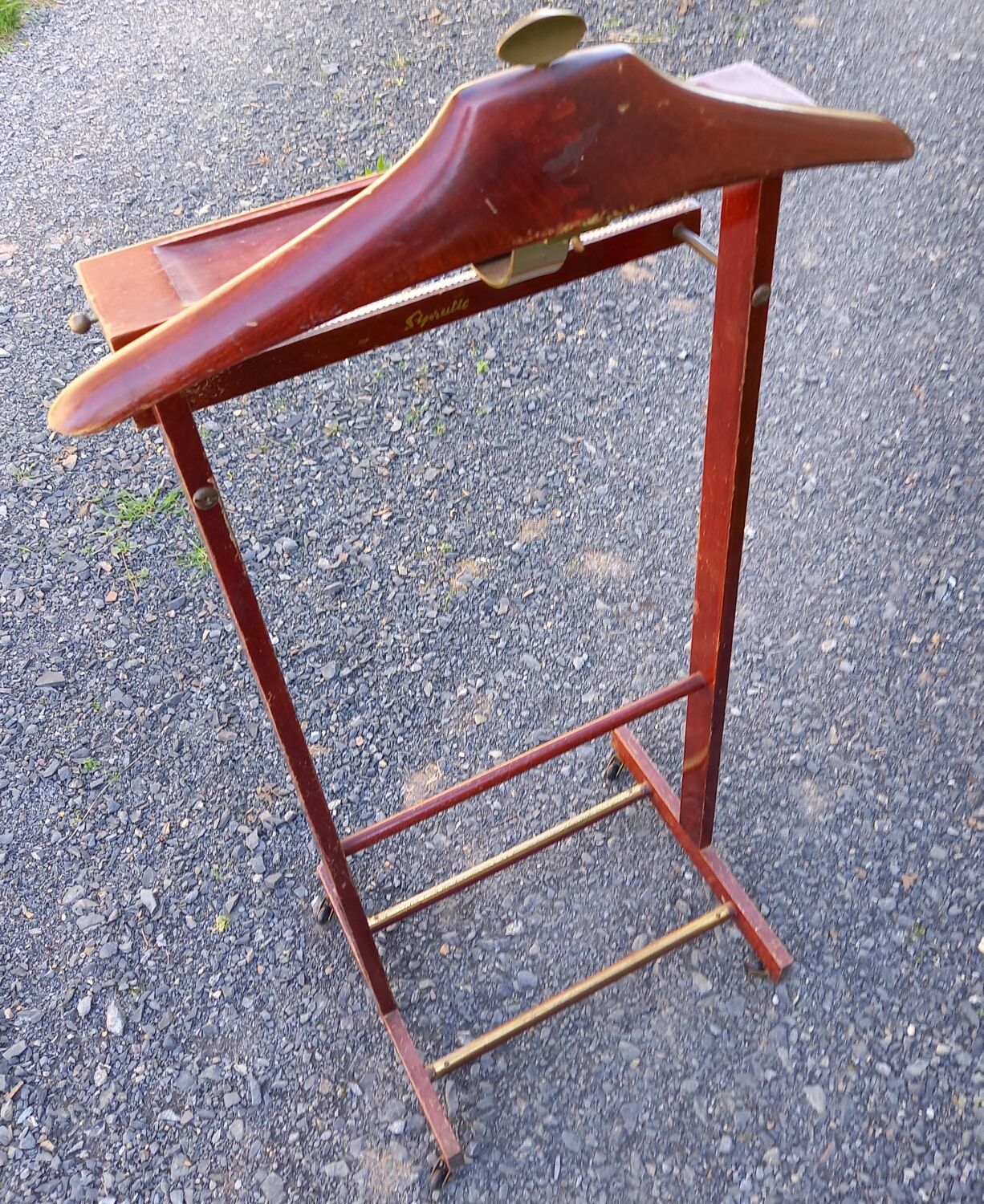 Valet de nuit années 60 acajou Sipratic
