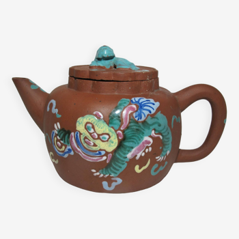 Old small Chinese Yixing terracotta teapot