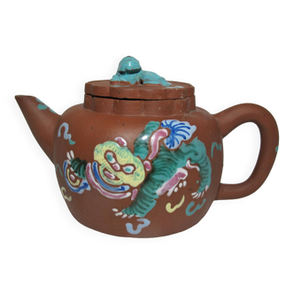 Old small Chinese Yixing terracotta teapot