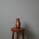 vase in natural woven fiber, handmade, bohemian country decoration
