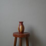 vase in natural woven fiber, handmade, bohemian country decoration