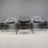Vintage Dsc 106 Side Chairs By Giancarlo Piretti For Castelli, Set Of 6
