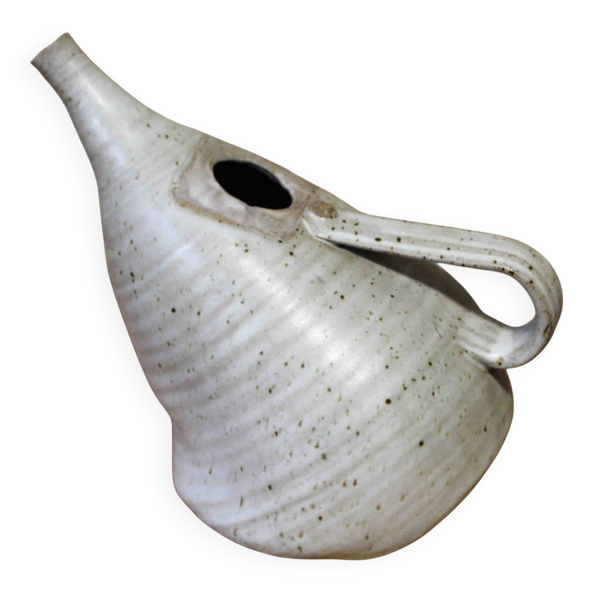 Original enamelled ceramic jug