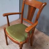 Modern armchair in varnished wood