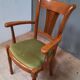 Modern armchair in varnished wood