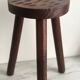 Tabouret tripode sculpté à l’adze — France, XXe siècle