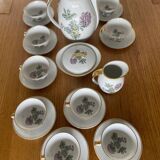 Iridescent glass ball vase with cut sides – Art glass style, unique piece