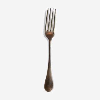 Christofle fork, old silver metal