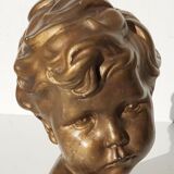 Bust child plaster Dalou