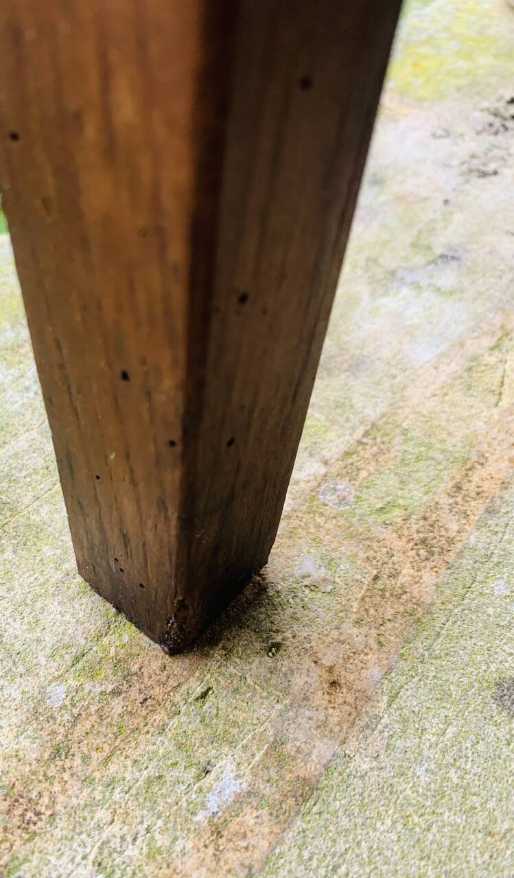 Wooden farm console, circa 30's/40's