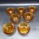 7 duralex amber glass ramekins